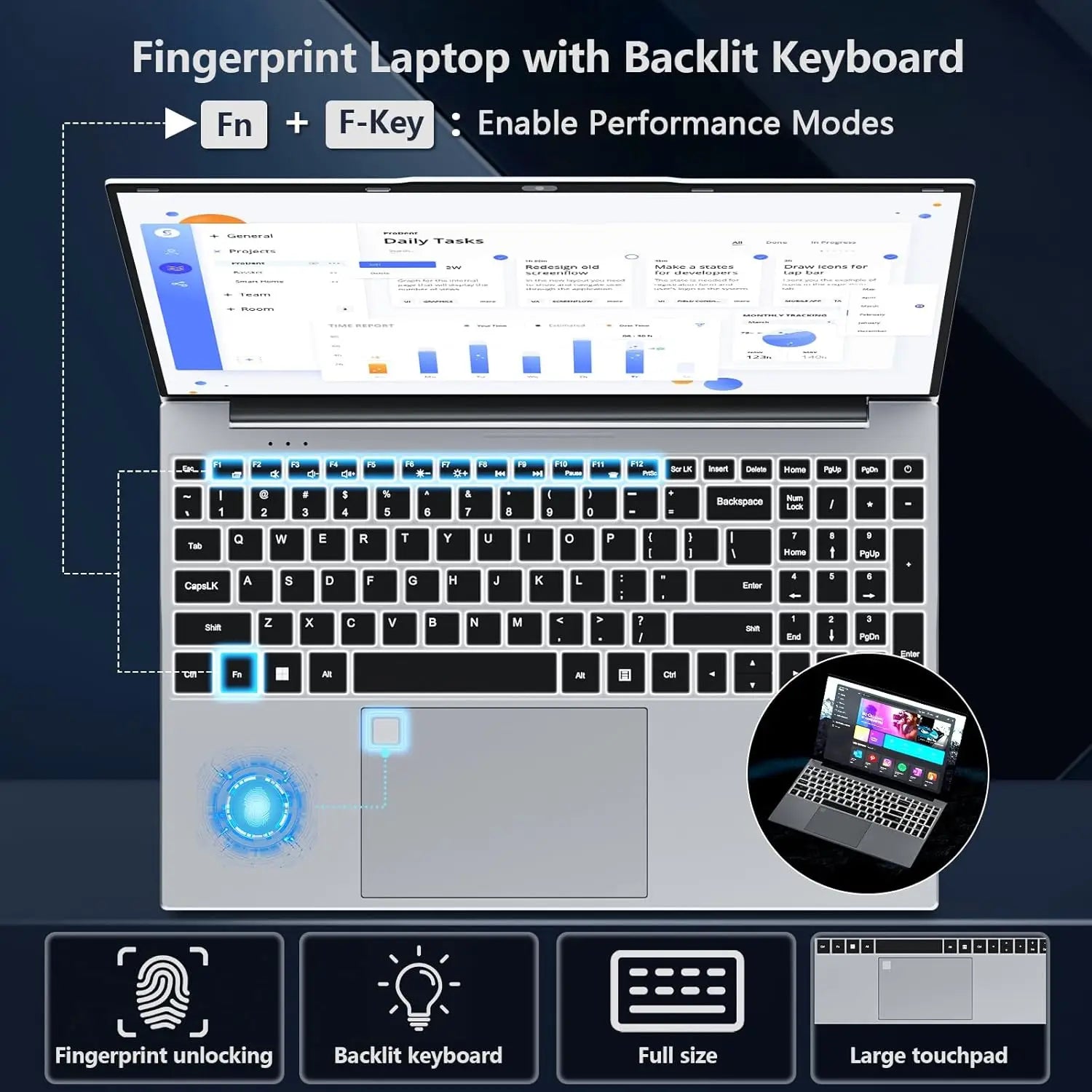Windows 11 Gaming Laptop 15.6