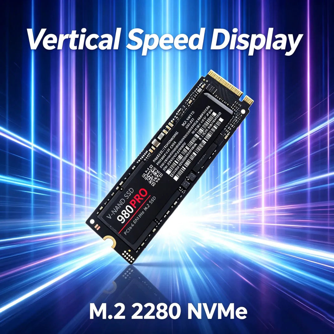 980 Pro M2 2280 NVMe High Speed SSD Hard Disk 1/2/4TB Option, High Read Write Speed Solid State Drive Perfect for PS5 Gaming Mac