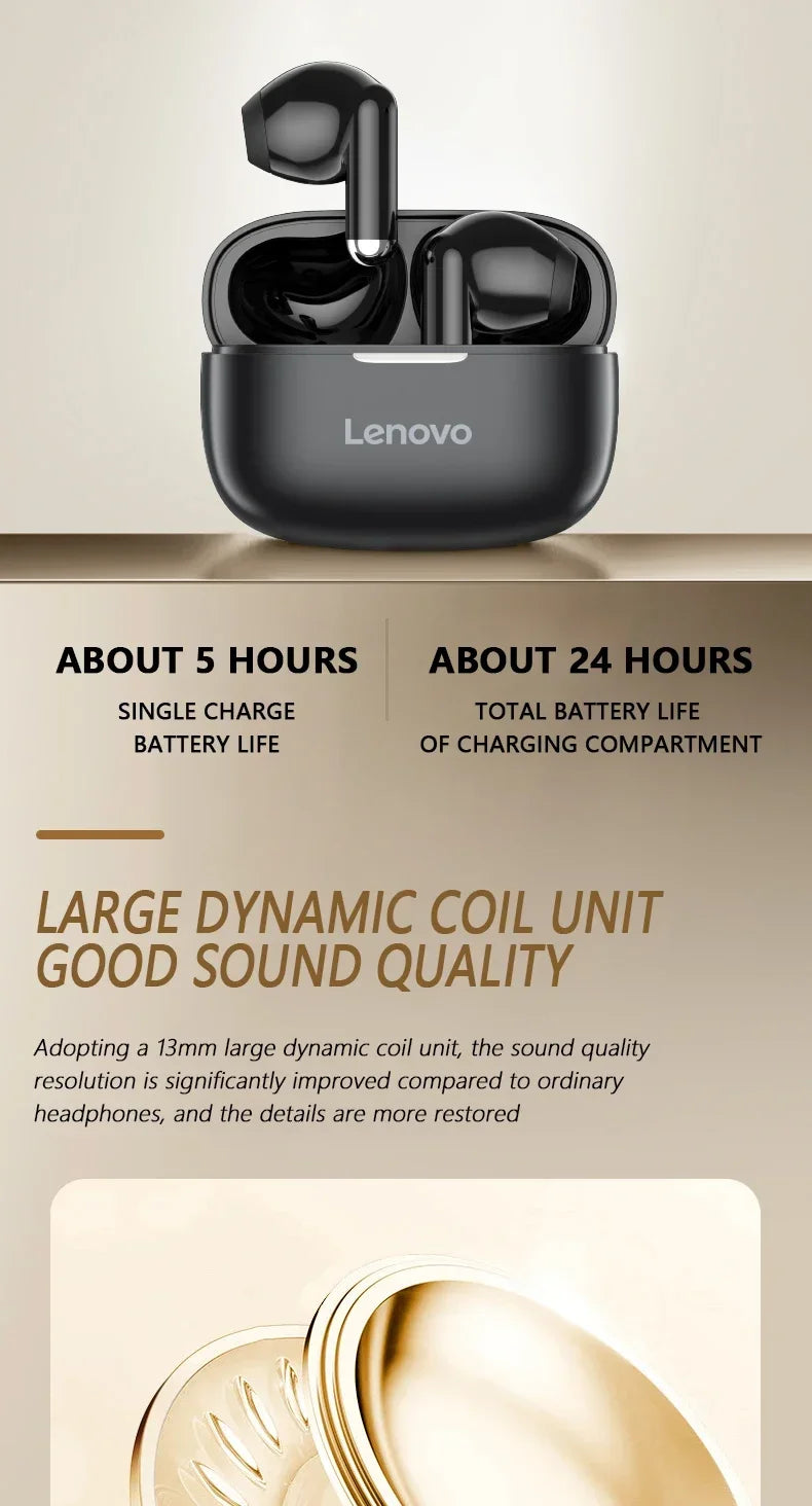 Lenovo EA110 TWS Gaming Earphone ENC High-definition Calling Bluetooth Headphones Noise Reduction 200mAh HD Voice Sports Earbuds
