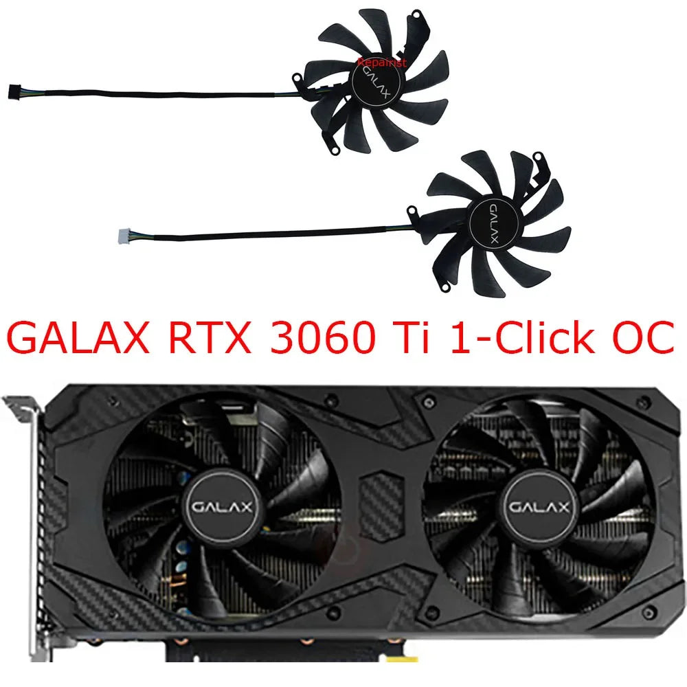 Video Card Fan,Graphics Cooler,2Pcs/Set,T129215SU,FY09015M12LPA,For GALAX RTX 3060 Ti Snapdragon FG,For GALAX RTX3050 Snapdragon