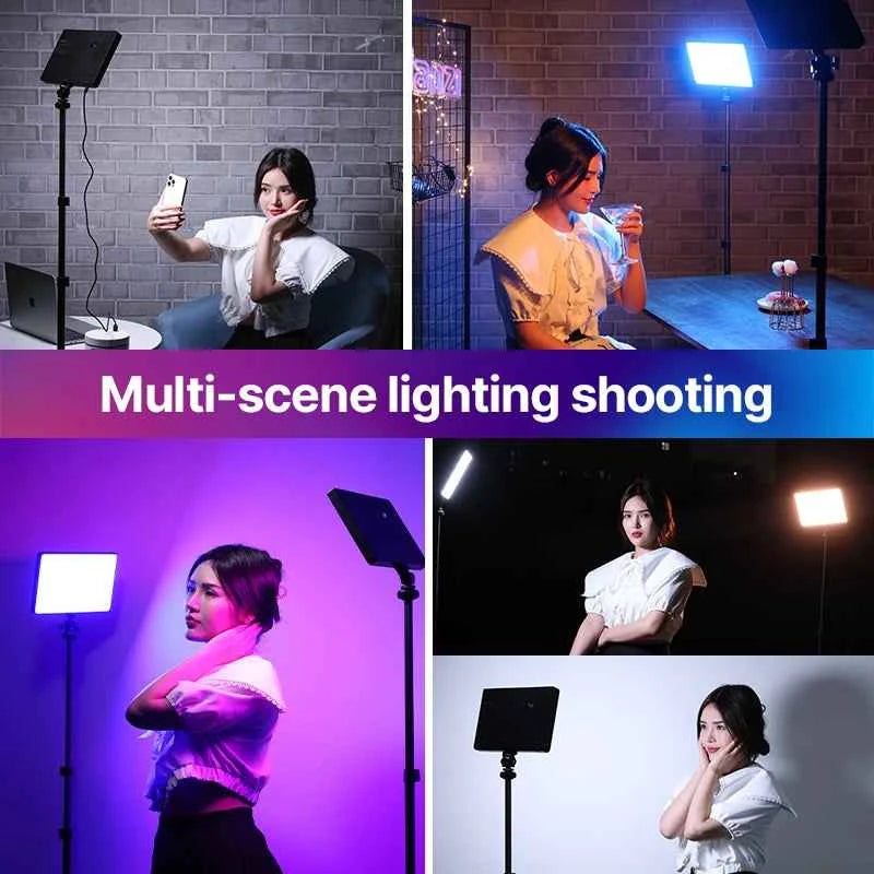 Ulanzi LT003 LED Video Light RGB Panel Light 2500-9000K CRI 95+ 8000mAh Fill Light for Live-streaming Video Tiktok Youtube