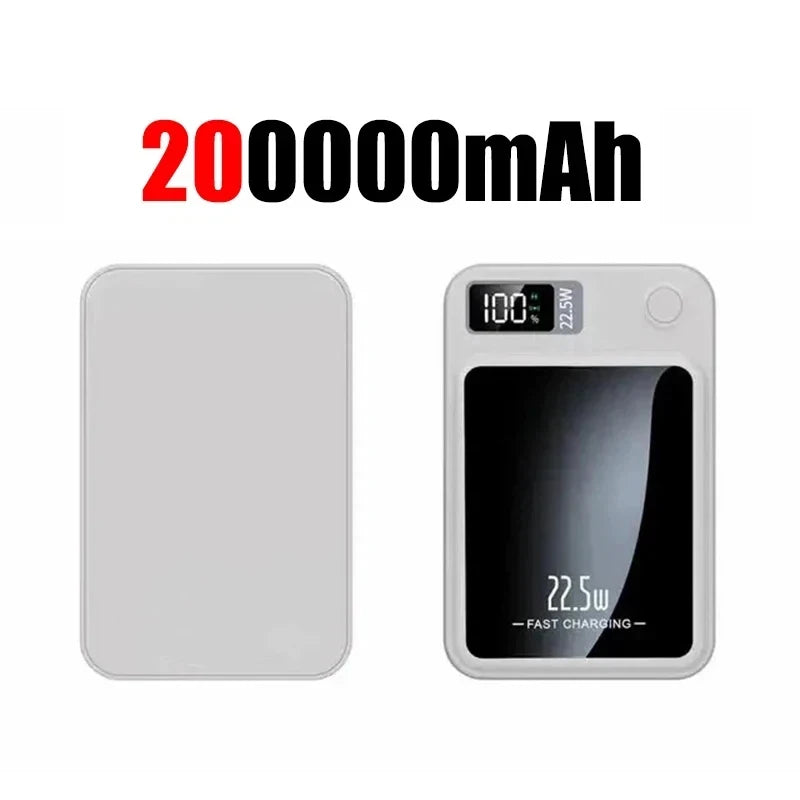 Magnetic Wireless Power Bank 200000mAh 22.5W Fast Charging External Battery Charger For Huawei Samsung iPhone PD 20W Powerbank