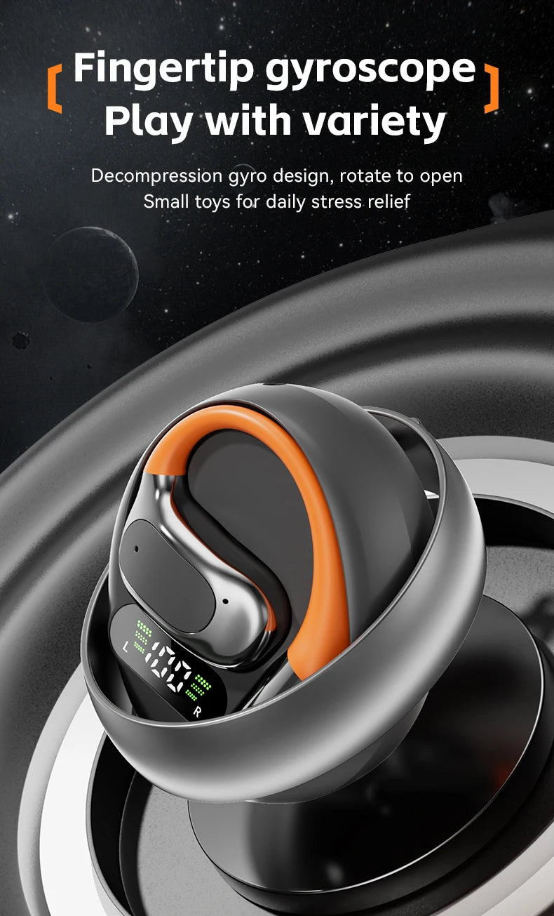Tecsire OWS Bluetooth Earphones Earhook Wireless Earbuds Hifi Stereo ENC Mic for Sports Audio Book