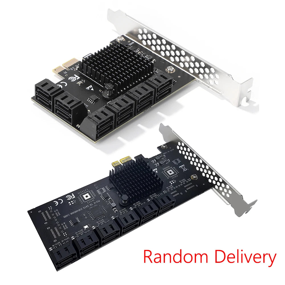 VODOOL SA3112J PCI-E to SATA 3.0 Expansion Card – 20-Port PCIe X1 Controller