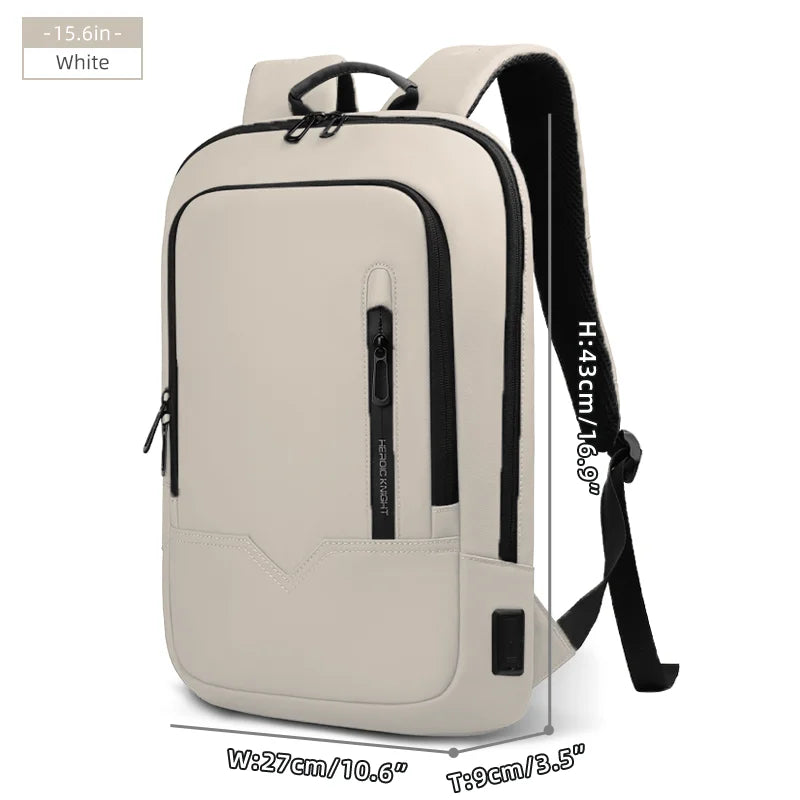 Heroic Knight Backpack Men Multifunction Business Waterproof Slim Laptop Backpack Fashion 15.6