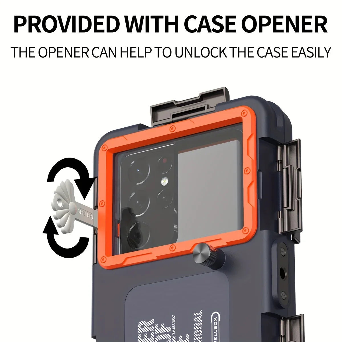 Waterproof Phone Case Holsters & 15m Diving 50ft Swimming Premium Protective Housing & Lanyard For iPhone Samsung 6.8