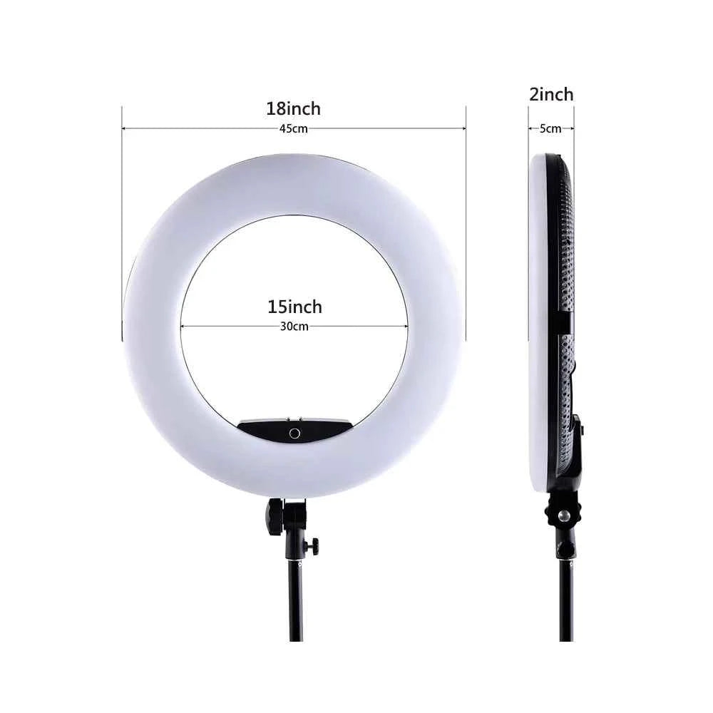 18inch FE480 96W LED Ring Light with Tripod And Remote Control Bi-color Video Lamp for Makeup Beauty Salon Photography Studio