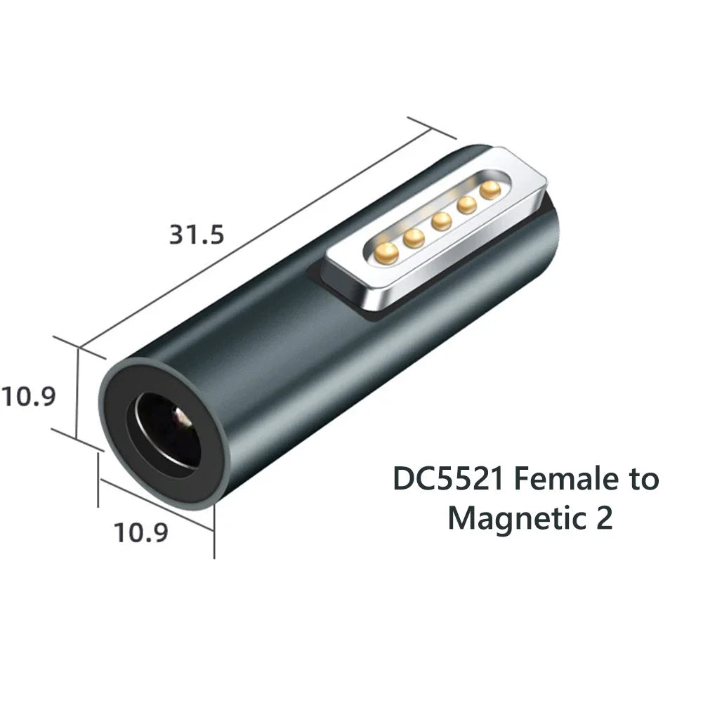 Type C Magnetic USB PD Adapter for Apple Magsafe 1 Magsafe 2 MacBook Pro USB C Female Fast Charging Magnet Plug Converter
