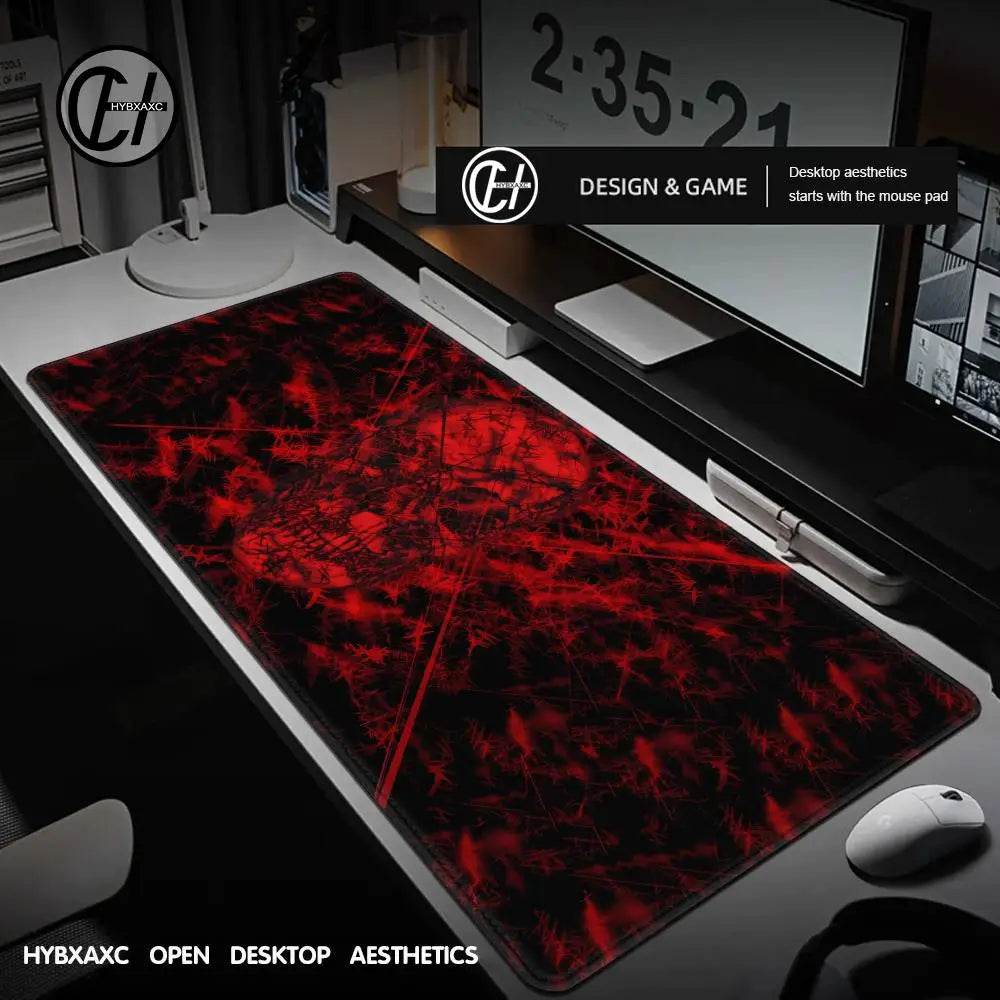 1 pc Red Skeleton skull Gaming Mouse Pad Large Computer Mousepad PC Gamer Mause Mat Laptop Office Mausepad Keyboard Mat Desk Pad