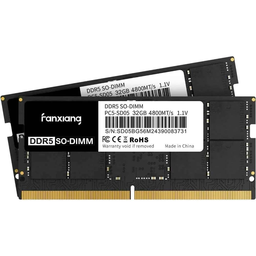 Garden Furniture SODIMM DDR5 4800MHz RAM 64GB Kit (2 x 32GB),CL40 1.1V SODIMM 262 Pin Laptop Memory Module Ram
