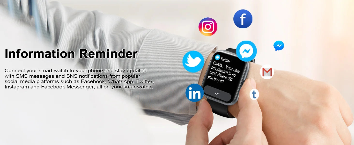 Smart Watch(Answer/Make Calls), 1.96