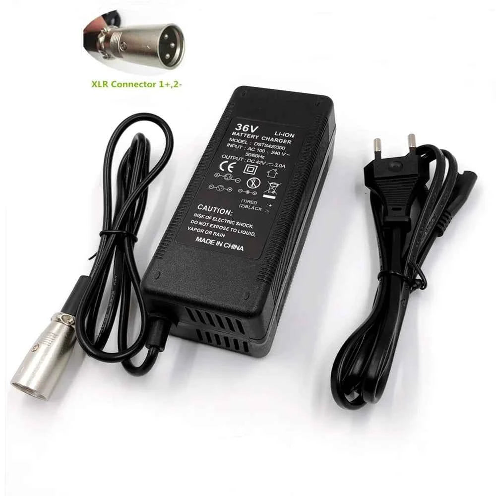 36V Li-ion Battery Charger 3A Output 42V3A Charger for 36V Lithium Battery High Quality Fast charger with Cooling fan