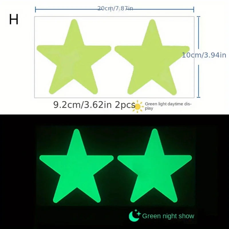 Glow in The Dark Wall Stickerst Adhesive Dots Luminous Ceiling Decals for Kids Bedroom Halloween Home Decoration