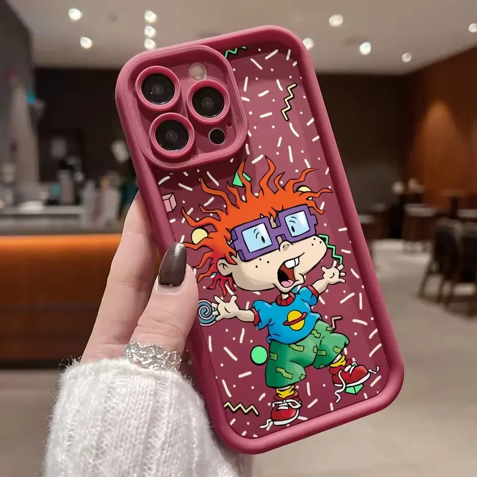 Funny Cartoon Phone Case for IPhone 16 15 14 13 12 11 Pro Max 16 XS X  Plus Soft TPU Back Cover