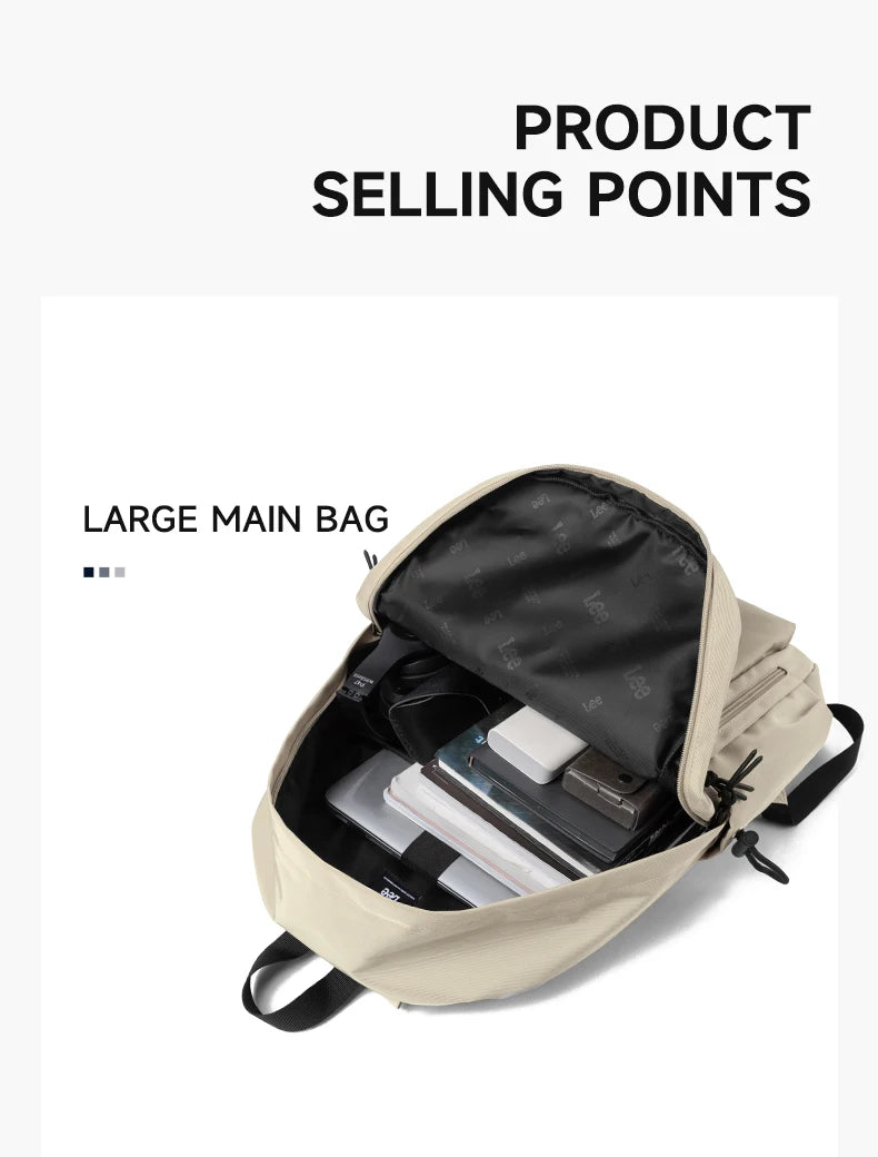 LEE Lightweight 16 Inch Laptop Backpack Women Man Oxford Middle High School Bag Large Capacity Teenage College Student Schoolbag