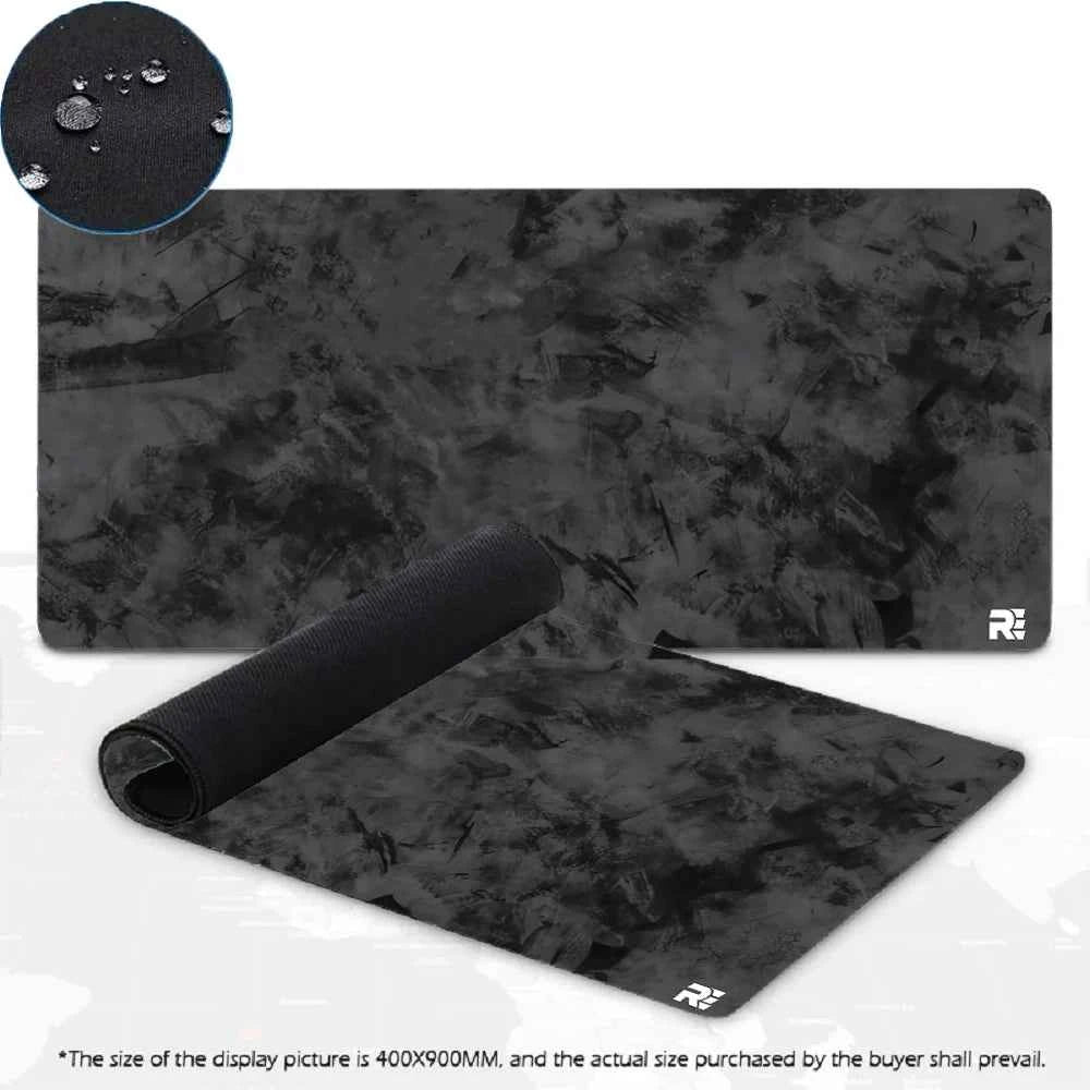 400x900x4mm Waterproof Mouse Pad: Premium Gray Stain-Resistant Fabric with Non-Slip Base for Office/Gaming