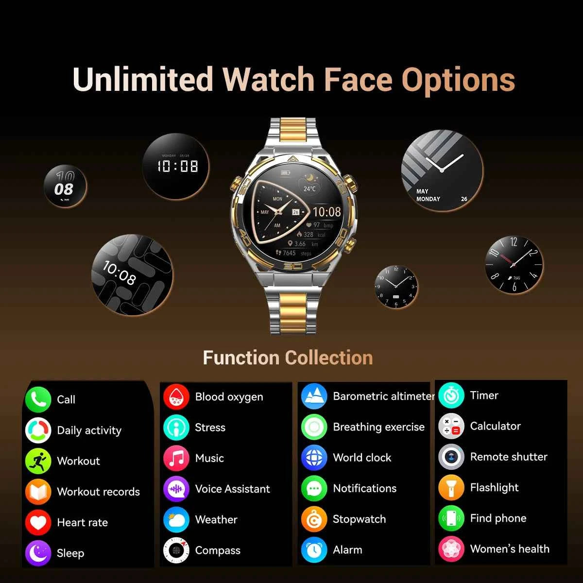 New Blackview W90 Pro GPS Smart Watch 1.43