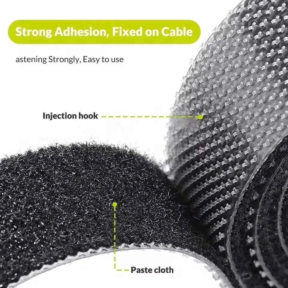 1/5m Cable Organizer Cable Management Wire Winder Tape Earphone Mouse Cord Management Ties Protector for iPhone Xiaomi Samsung