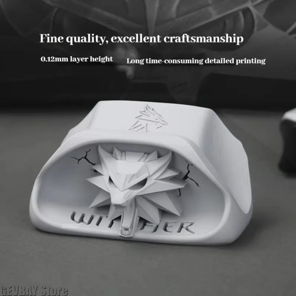 Wolf Head Badge Game Controller Base Bracket for Xbox Gamepad Gaming Peripherals Computer Accessories Desktop Storage Organizer