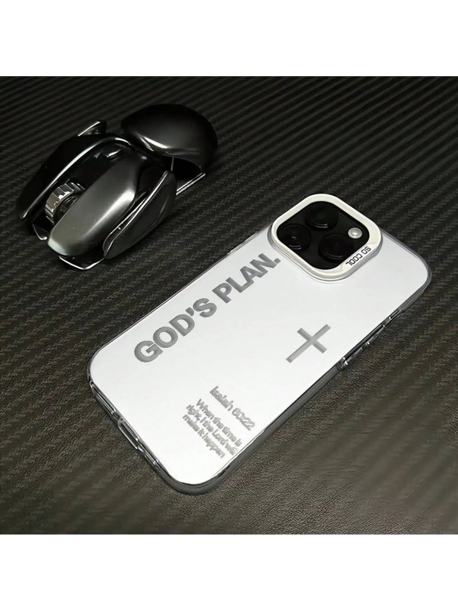 God's Plan Phone Case Cross Pattern Religious Art Fashion  Laser Craft Anti-Drop Case For IPhone 17 16 15 14 13 12 11 Galaxy