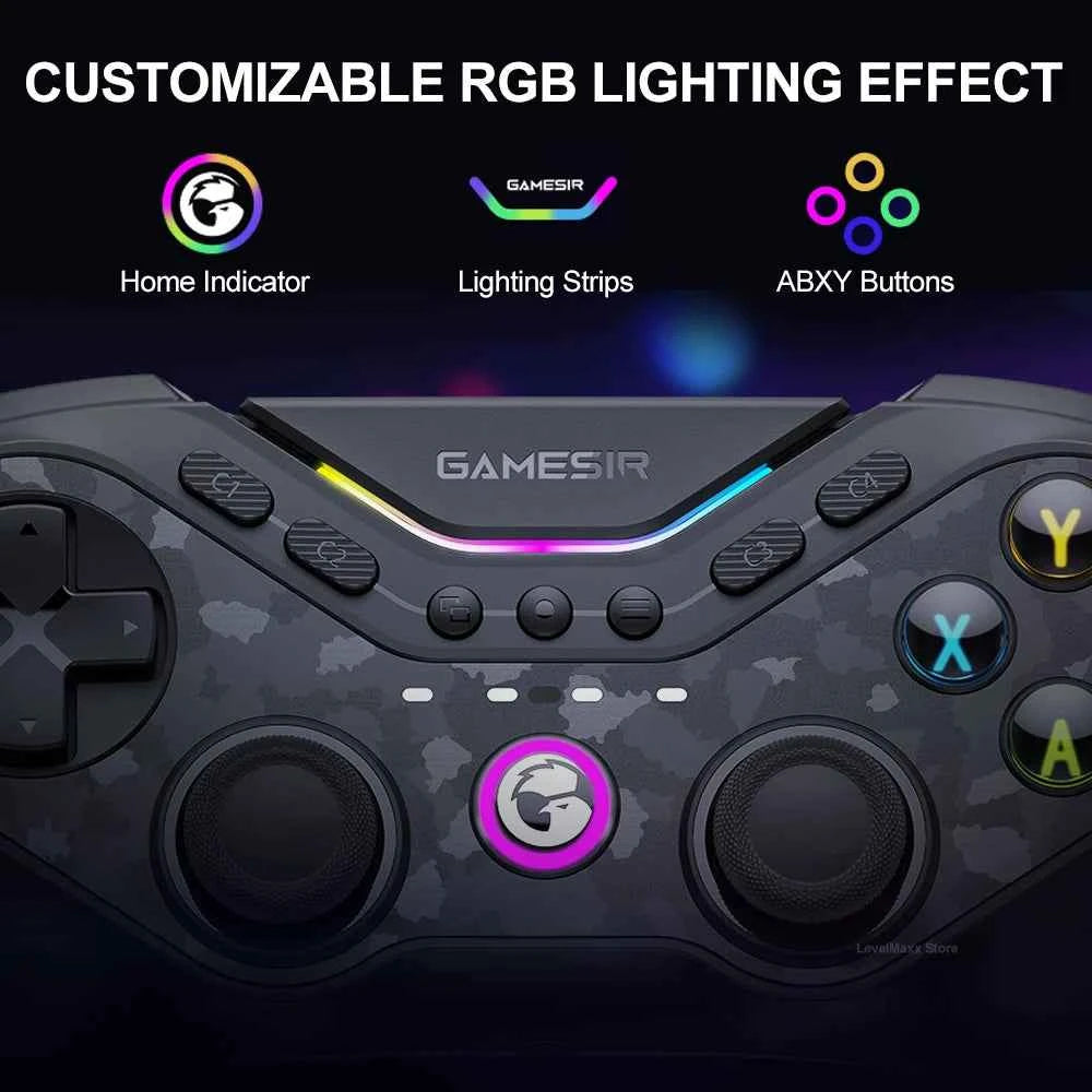 GameSir Tarantula Pro T3 Pro Wireless Gaming Controller with Gamesir Mag-Res TMR Sticks RGB Lighting Effect for Switch PC IOS