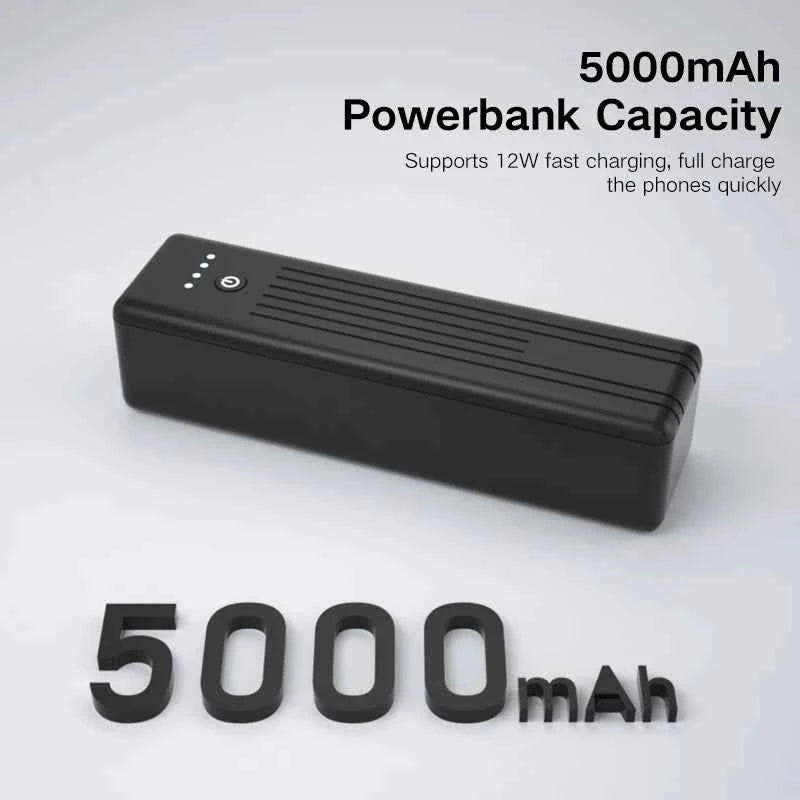 PUJIMAX 5000mAh Power Bank 12W Fast Charging Portable External Battery for iPhone 15 14 12 Xiaomi Huawei Samsung Mini Powerbank