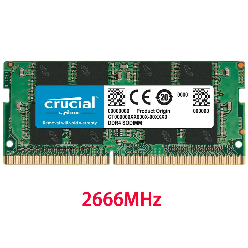 Crucial DDR4 RAM Laptop Memory PC4- For Intel & AMD