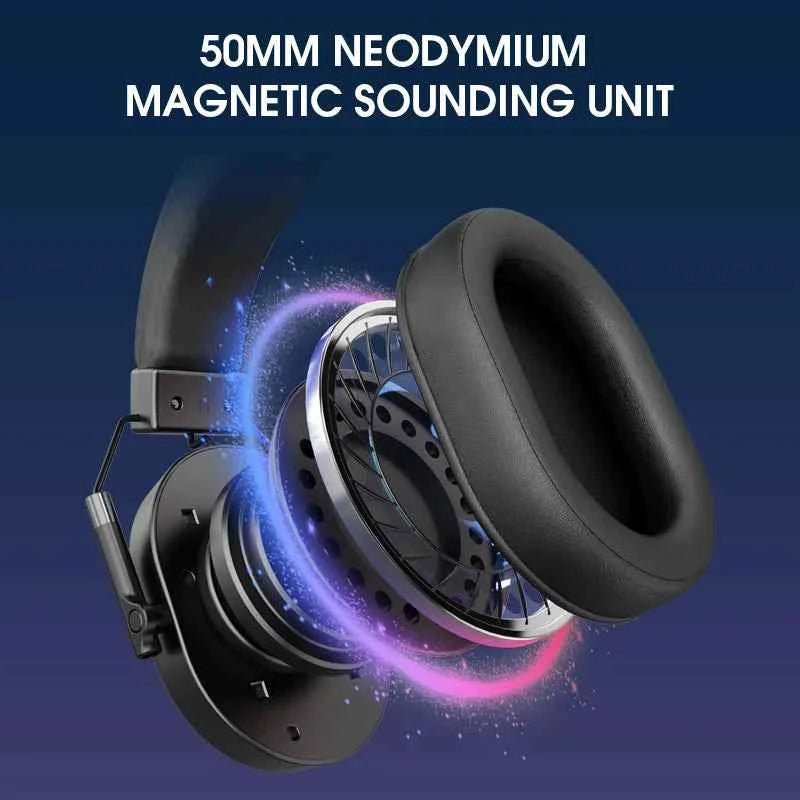 LDON Wireless Gaming Headset for PS5 PS4 Bluetooth 2.4GHz Headphone with Surround Sound Memory Foam for Switch Laptop Mobile Mac