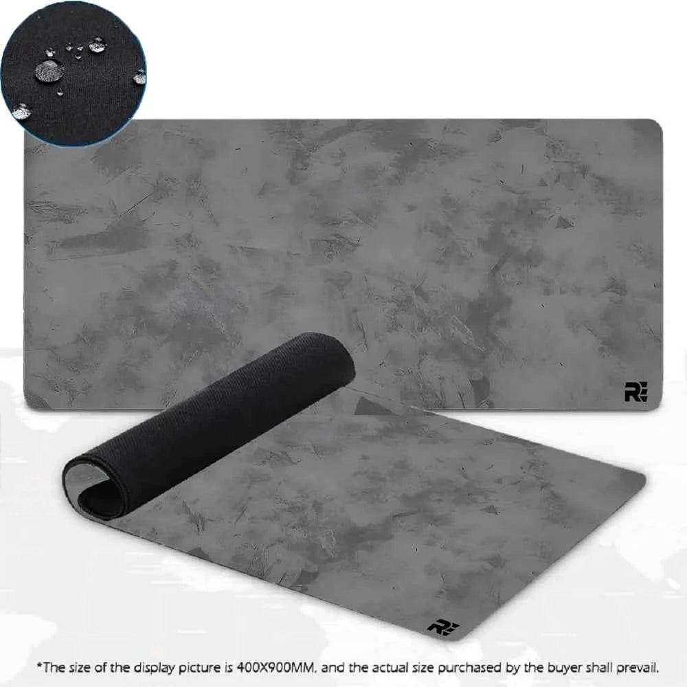 400x900x4mm Waterproof Mouse Pad: Premium Gray Stain-Resistant Fabric with Non-Slip Base for Office/Gaming