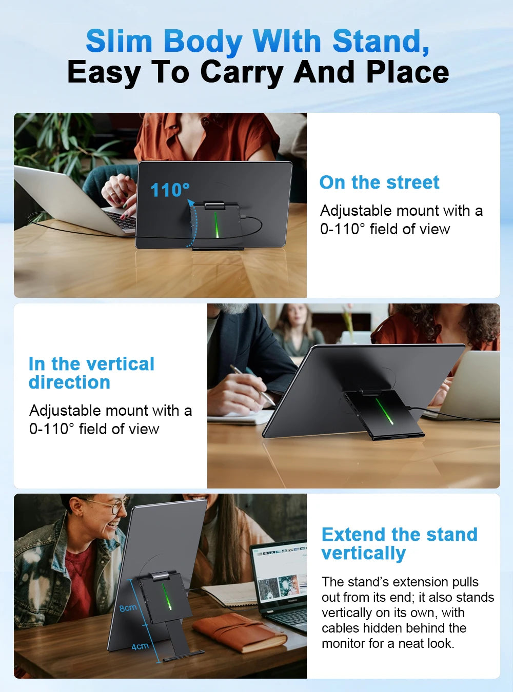 New UPERFECT y Portable Monitor With FHD 1080P Touch Screen Second Display For Laptop PC XBOX PS4 Samgsung DEX HUAWEI USB 3.1