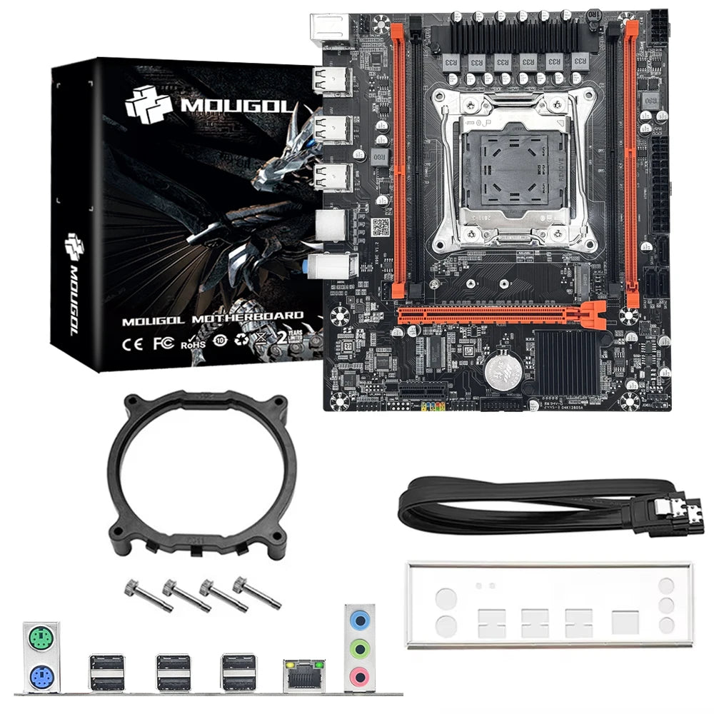 MOUGOL X99 Motherboard Set with Intel Xeon E5 2680 V4 & DDR4 16G (8G*2) 2133MHz Dual Channel  RAM M.2 NVME for Desktop Host - WinSupport Tech