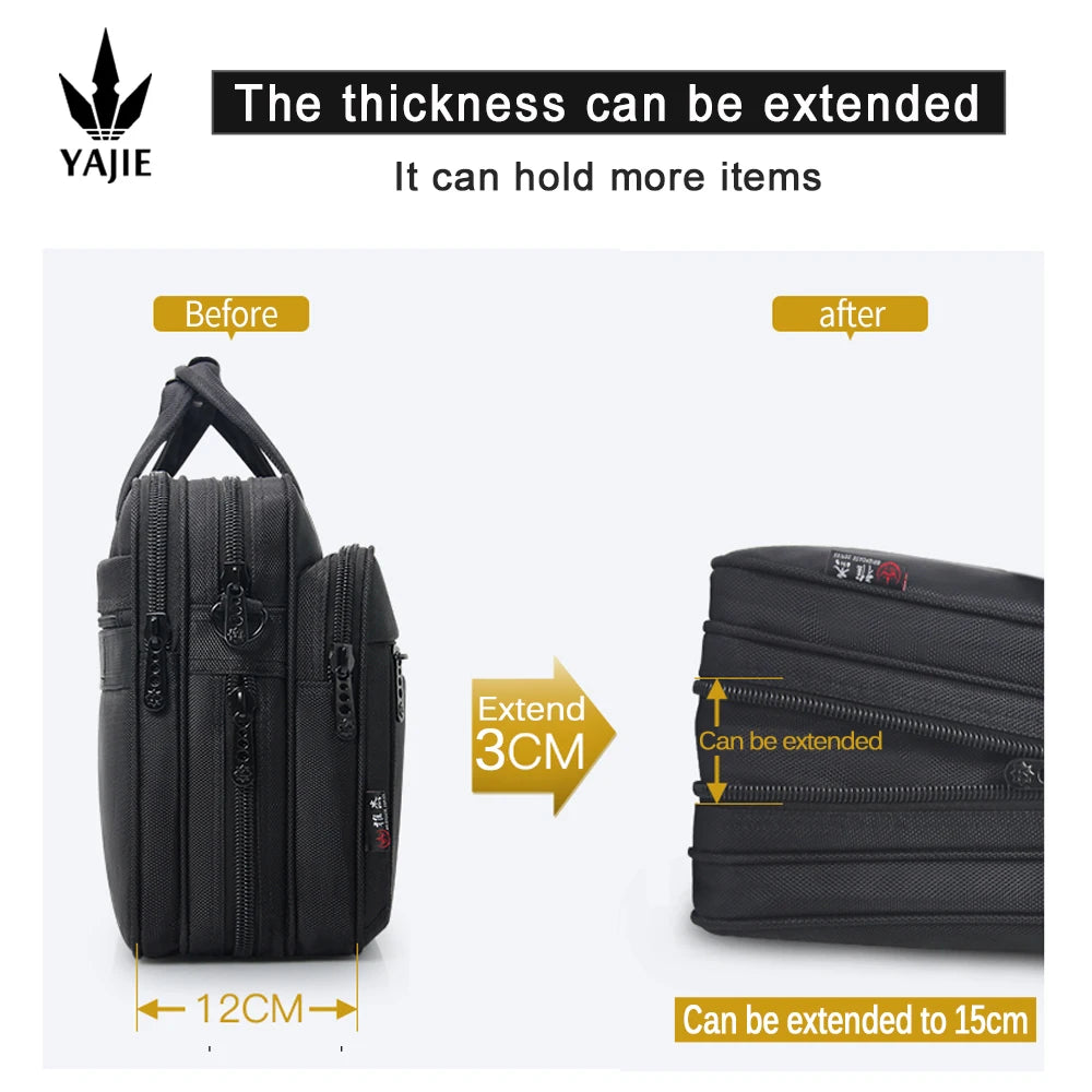 Large Capacity Briefcase Bag Men Business Bag 15.6 inch 17