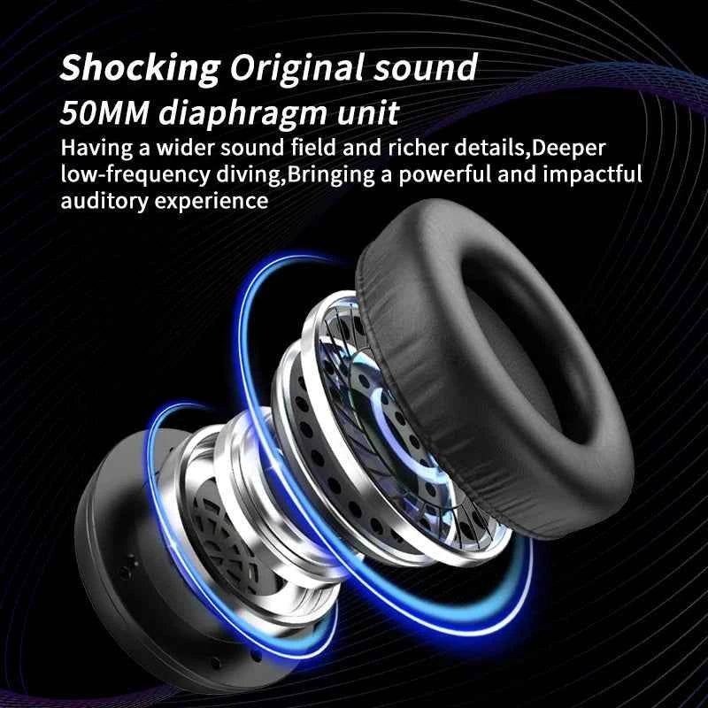 LDON L523 Professional Wired Gaming Headset with Microphone LED and USB plug Suitable for Multiple Devices Laptop Desktop