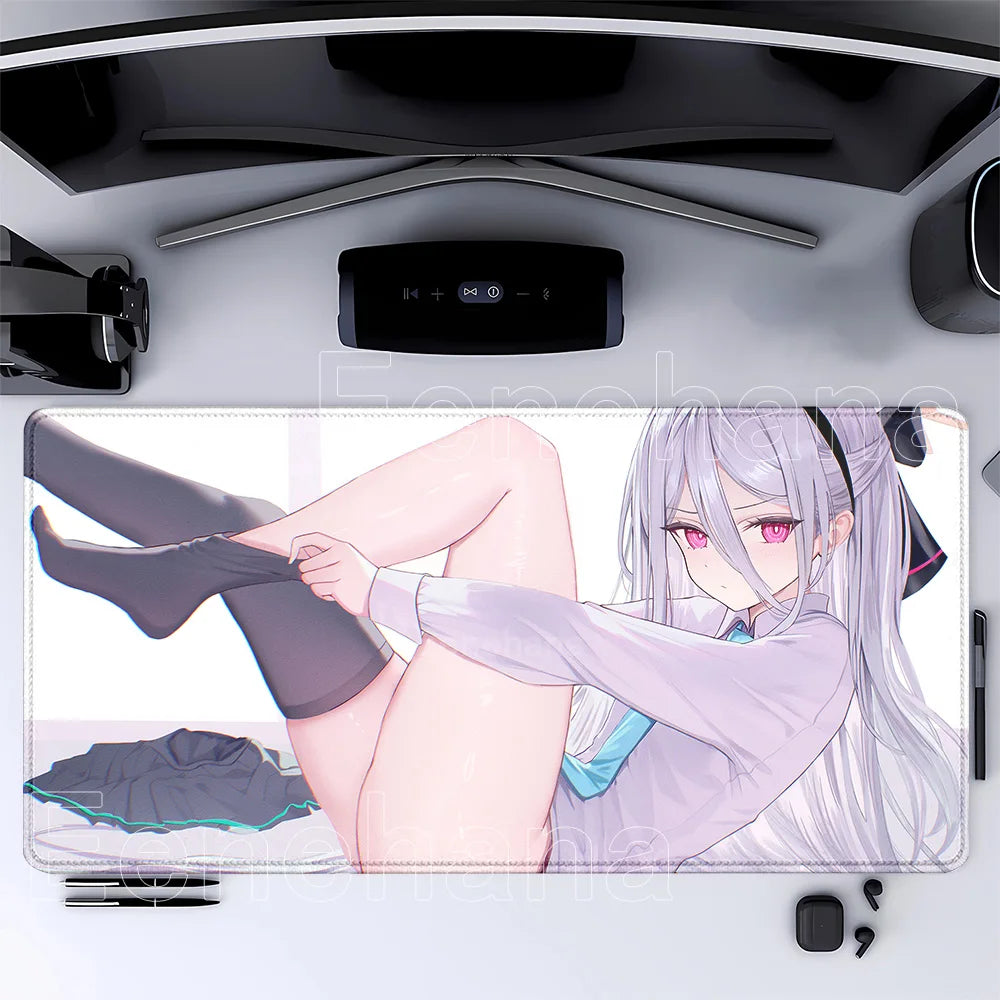 HD printing Tendō Kei Blue Archive Gaming Mousepad 400x900mm Anime girl key Mouse Pad PC Keyboard Office accessories XXL DeskMat