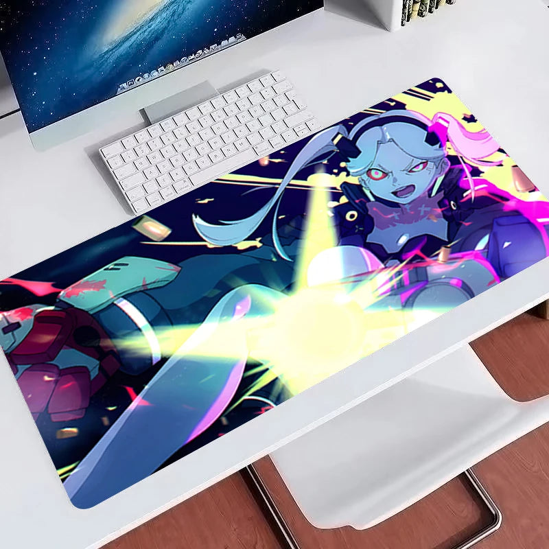 Cute cartoon Mouse Pads Rubber Extended Gamer Desk mat Large Computer Keyboard Pad C-cyberpunk Rebecca Colorful gaming mousepad