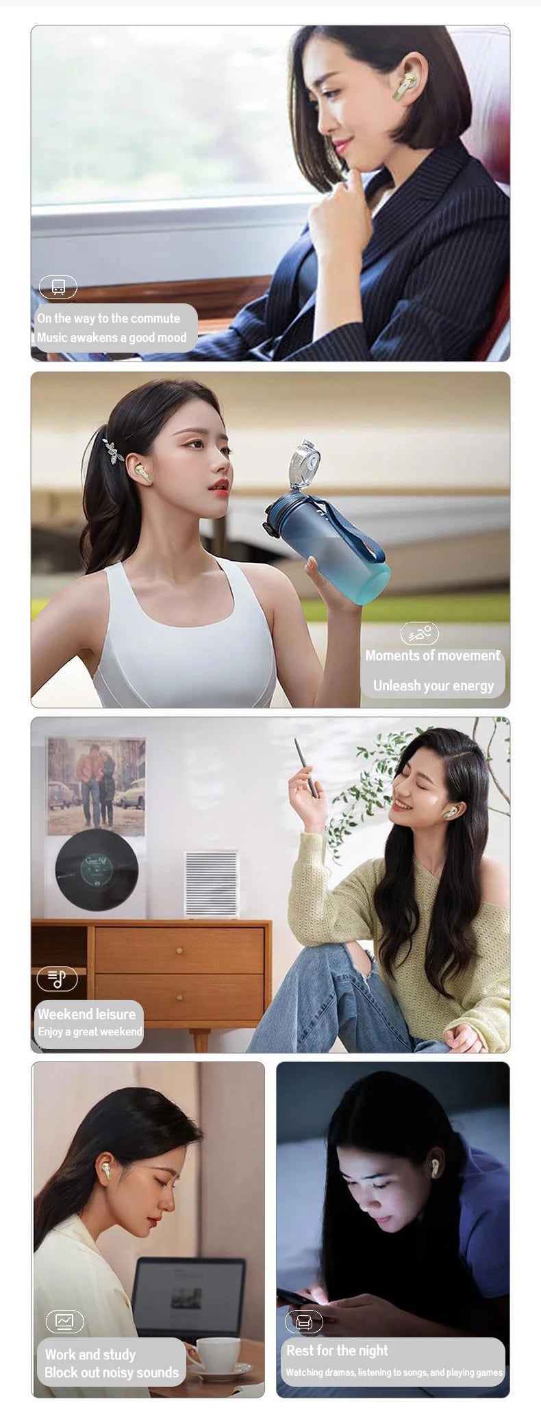 For xiaomi Lenovo Bluetooth Headphone Wireless Headset Quality HiFi Stereo Earphone ENC-calling Noise Reduction Earbuds
