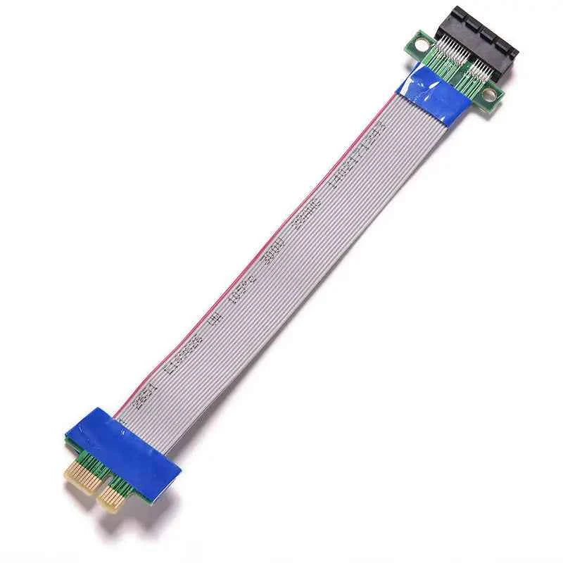 New arrive PCI Express Flex Relocate Cable PCI-E 1X to 1x Slot Riser Card Extender Extension Ribbon for Bitcoin Miner