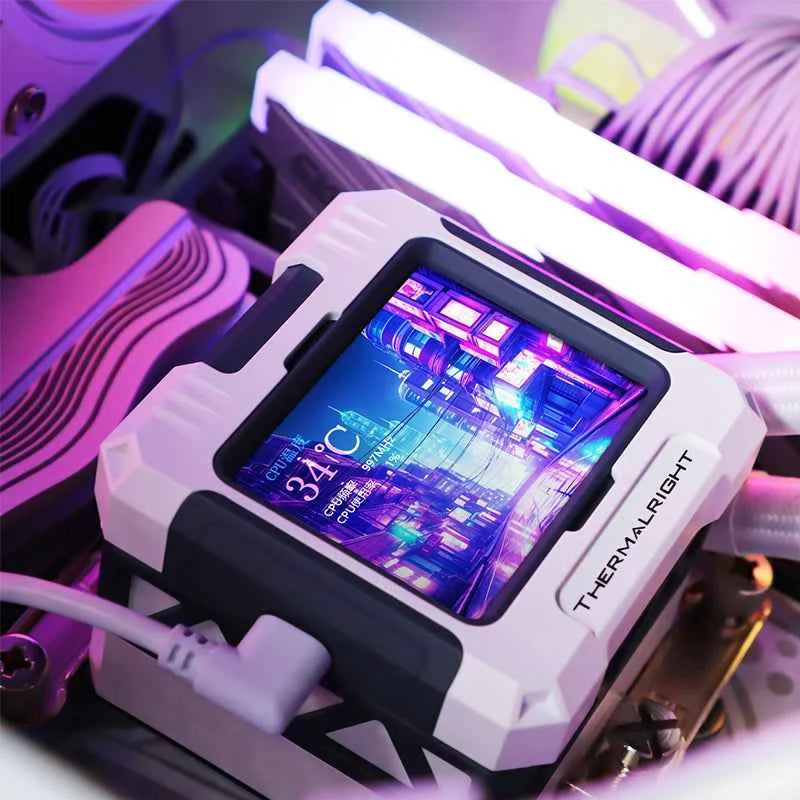 Thermalright FW 240X No fan version, All-in-one, water-cold radiator, 2.4 -inch LCD display