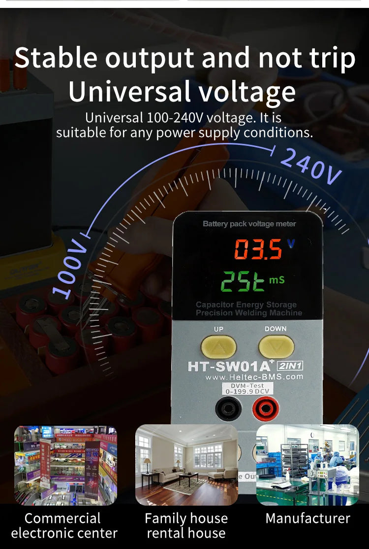 Heltec 21KW 36KW 42KW Capacitor Storage Battery Spot Welding Machine/Portable Small Spot Welder LED Display 0.5mm Thickness