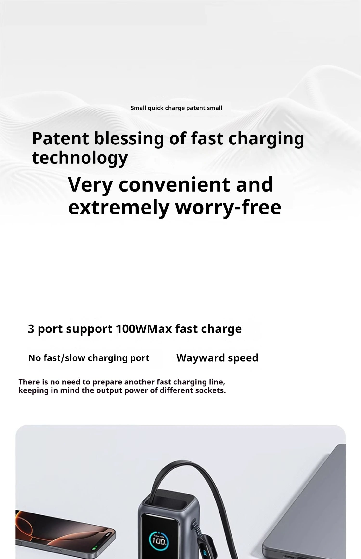 NEW Anker 165W Max Power Bank 25000mAh High Capacity Retractable Cables Fast Charge Mobile Phone Power Bank Gift Lightweight PC