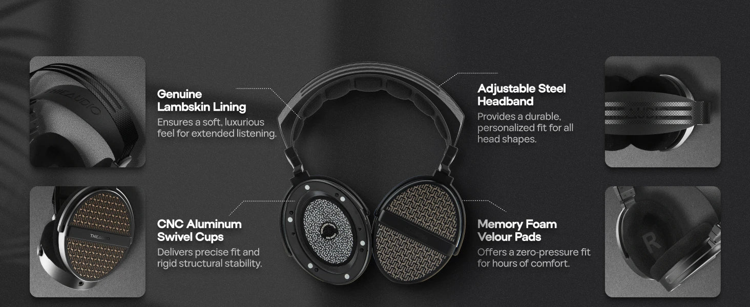 THIEAUDIO Cypher Flagship Dynamic Driver Open-Back Headphones with Immersive Open-Back Soundstage