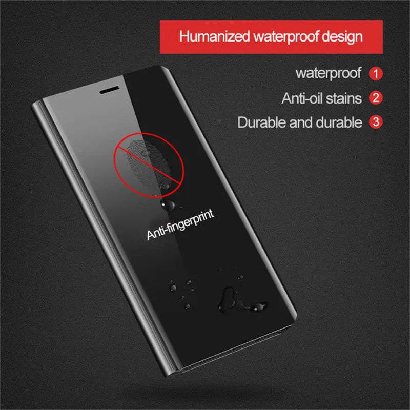 Mirror Flip Case for Samsung Galaxy S25 S24 Ultra S23 FE S22 S20 S21 Plus Back Cover for Galaxy S10 Plus S10e 5G Case