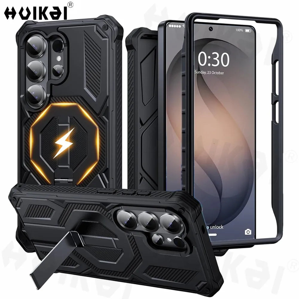 Magnetic Case For Samsung Galaxy S26 Ultra S25 S24 Military Grade Protectio Shockproof Heavy Shock Absorption Protective Covers