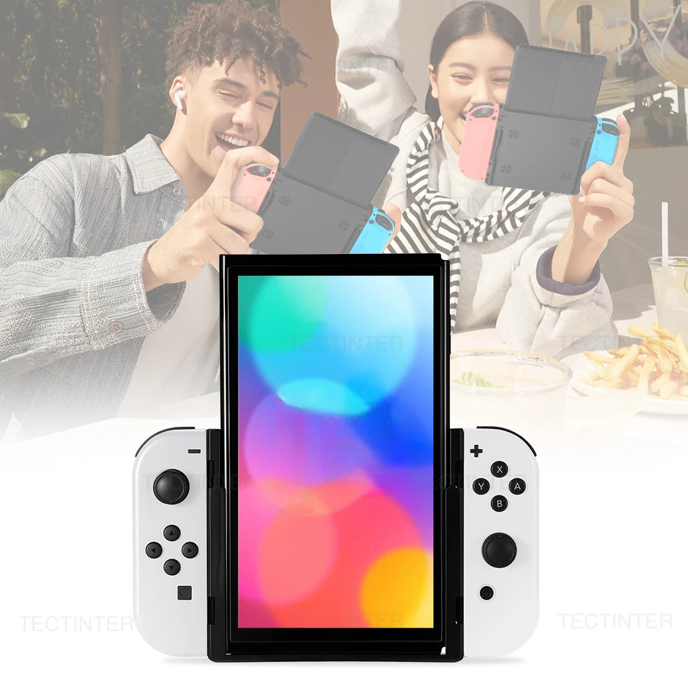 For Nintendo Switch 1/OLED Game Console Vertical Bracket Grip Flip Controller Gamepad Accessories For Switch Handheld Joystick