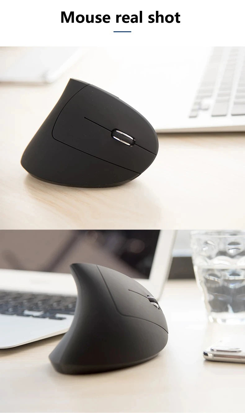 Vertical Ergonomic Gaming Mouse Wireless Rechargeable Gamer Mause Kit Optical 2.4G Mouse Computer PC Laptop Desktop USB Mice