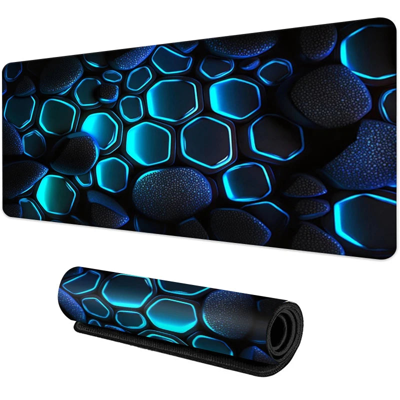 New Cool Geometric Pattern 3D Mouse Pad Computer Laptop Mouse Pad Office Large Gaming Mousepad Rubber Bottom Non-Slip Desk Mat