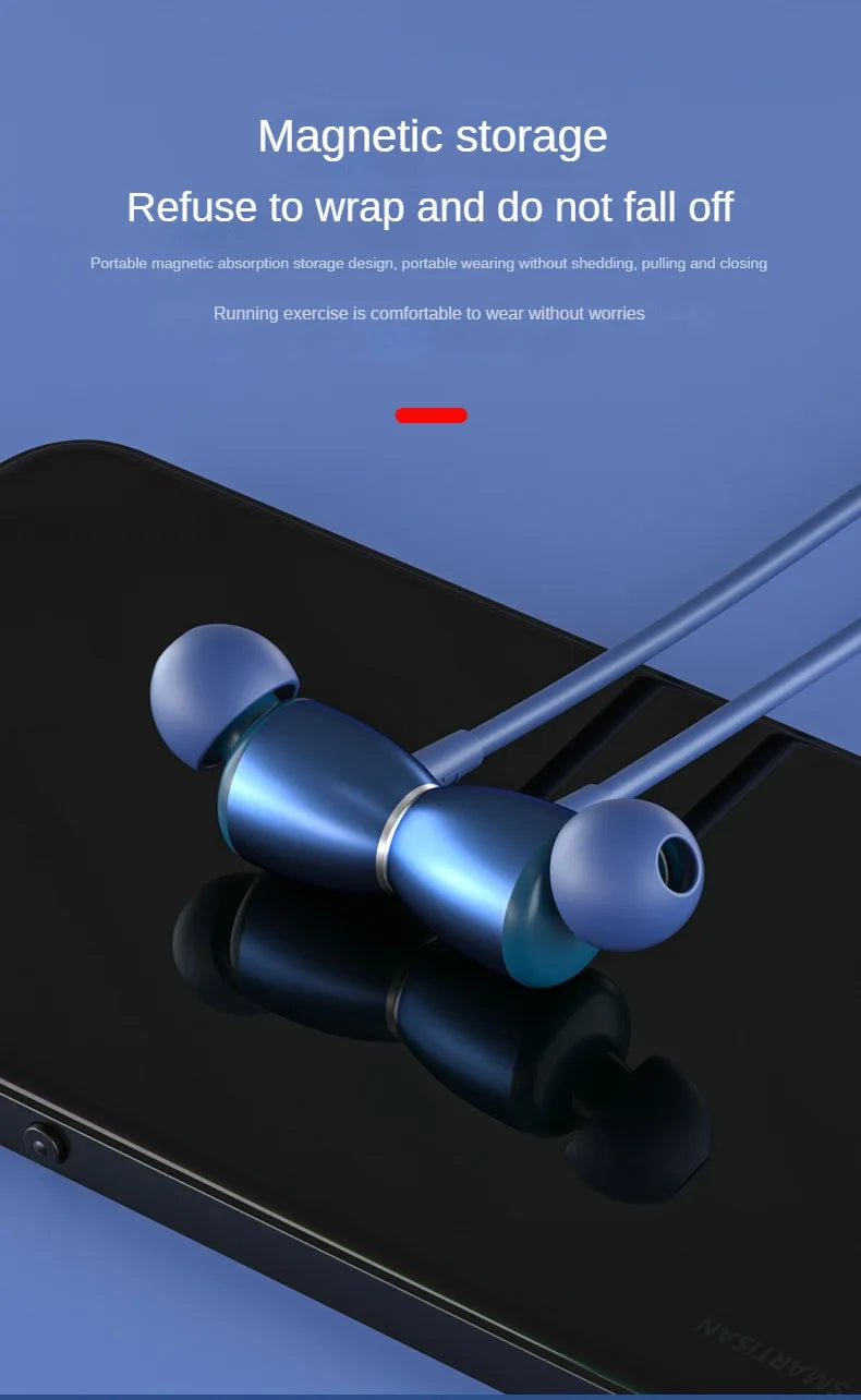 Lenovo Bluetooth Earphones HE05XII Wireless Earbuds Magnetic Neckband Earphone Waterproof Sport Headset Mic Noise Cancelling