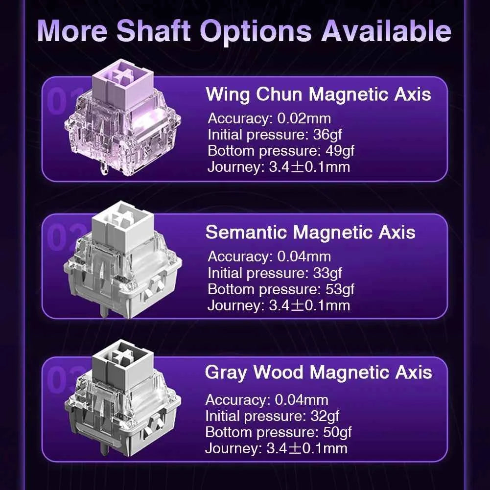 AULA WIN60 HE Esports Magnetic Switch Keyboard Rapid Trigger 8K Return RGB Hotswap 60% 68% Custom Game Keyboard