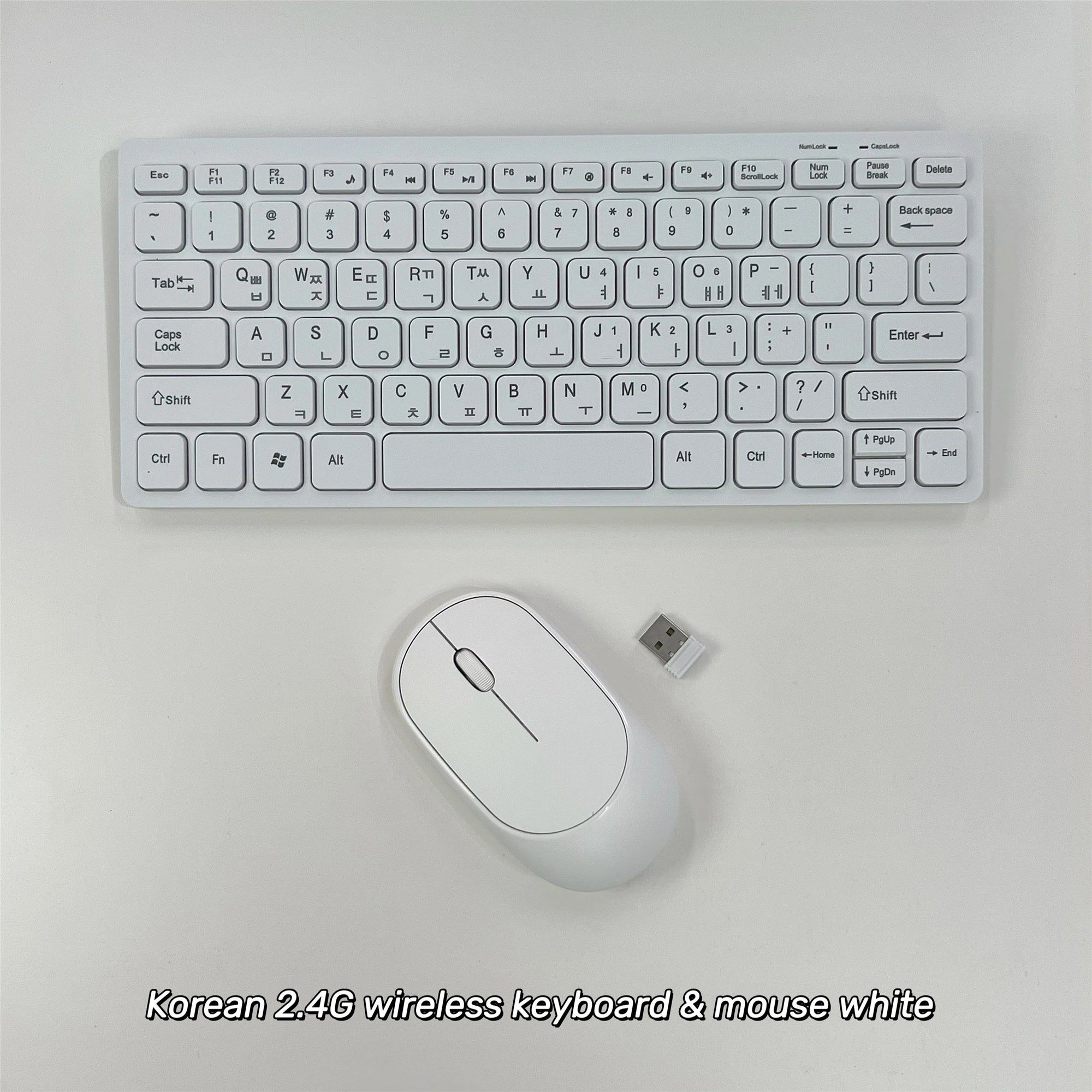 French Spanish Russian Korean 2.4G Wireless Keyboard and Mouse Mini Combo Set For Notebook Laptop Mac Desktop PC Computer