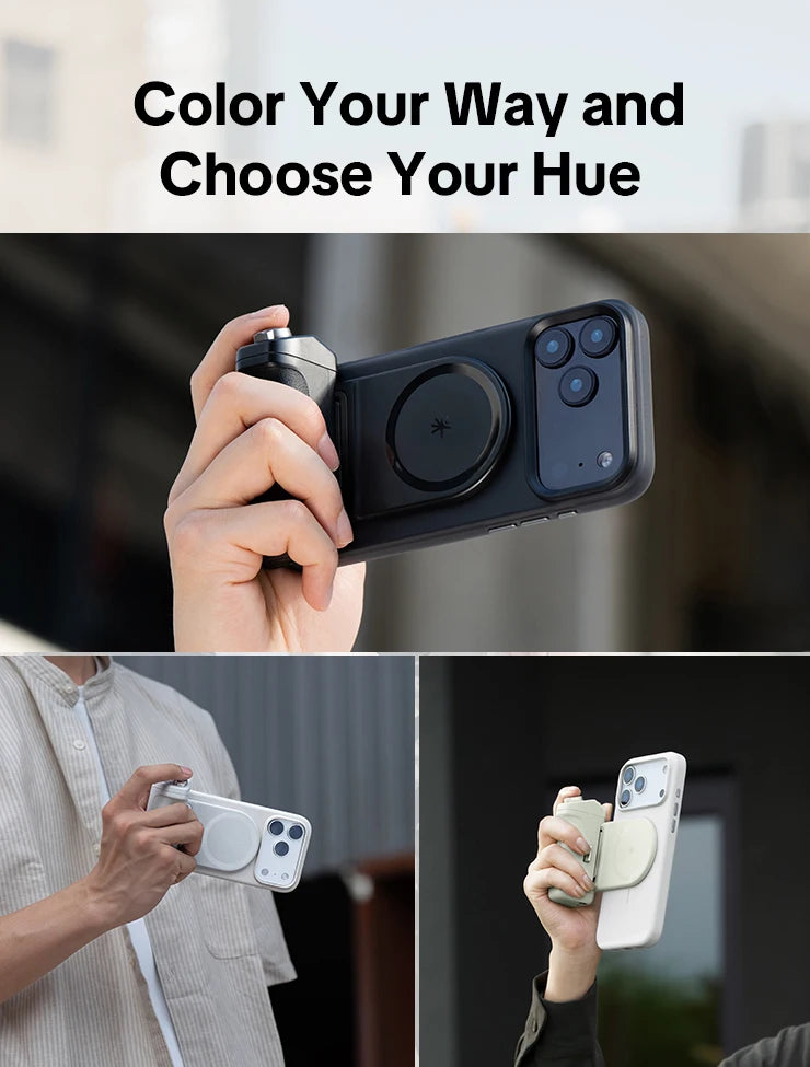 PGYTECH MagCam 2 Phone Grip 3-in-1Camera Phone Grip Modular Kit Bluetooth Remote